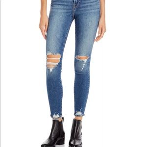 Good American Good Waist ripped jeans, size 32/14